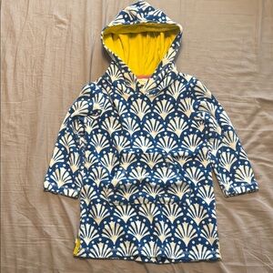 Mini Boden Swim Cover Up - Blue & White Seashell - 3-4Y 104cm